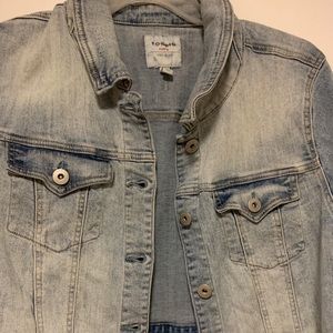 Torrid Crop Denim Trucker Jacket Acid Wash